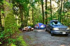 Camping at McLean Mill